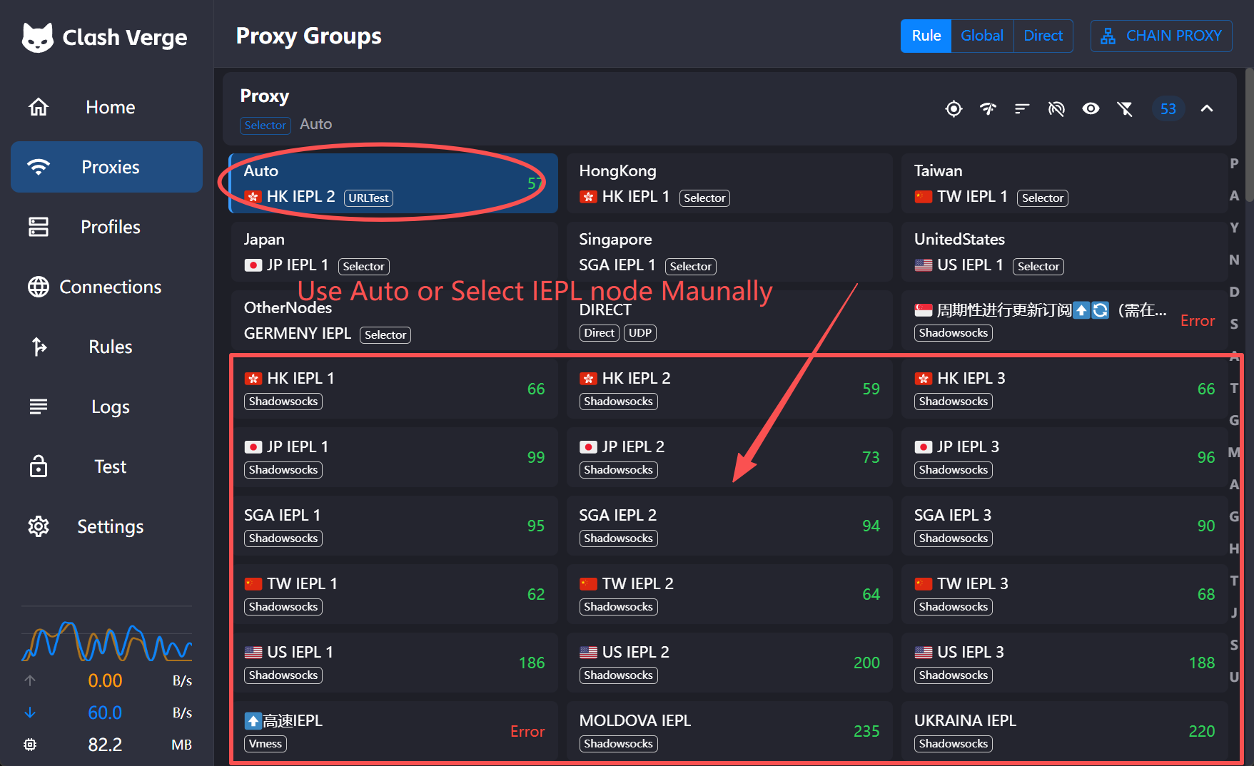Proxy Group Selection