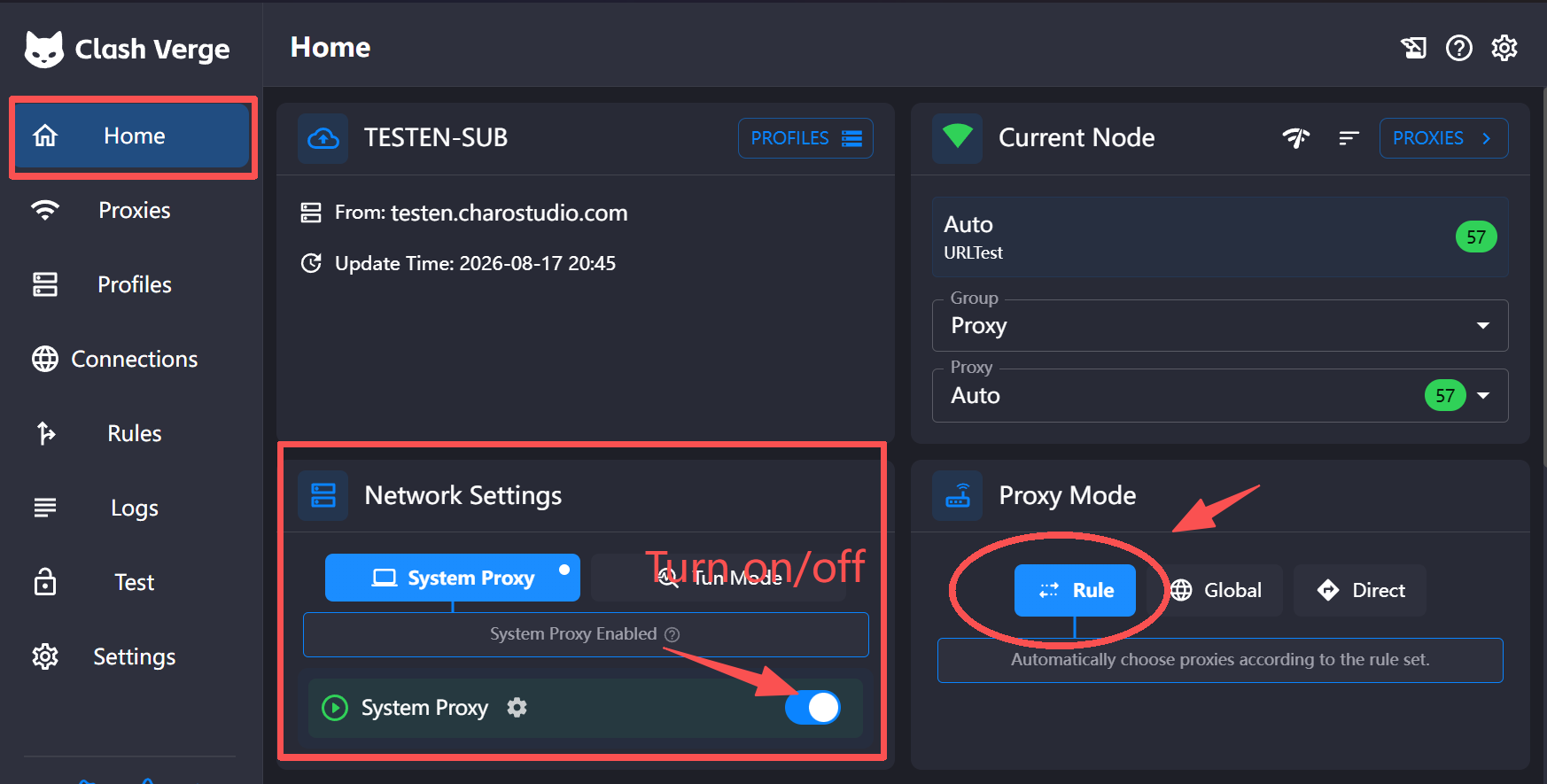 Enable System Proxy