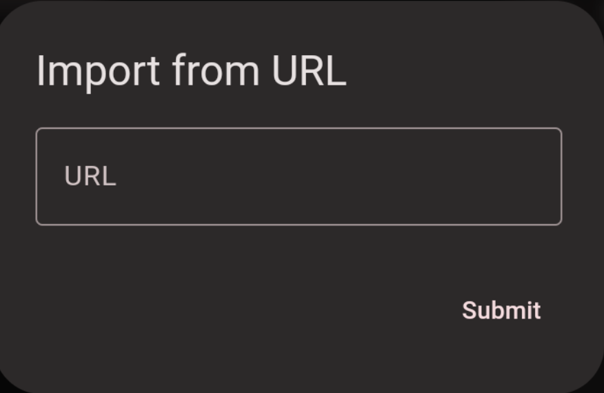 Paste Subscription Link