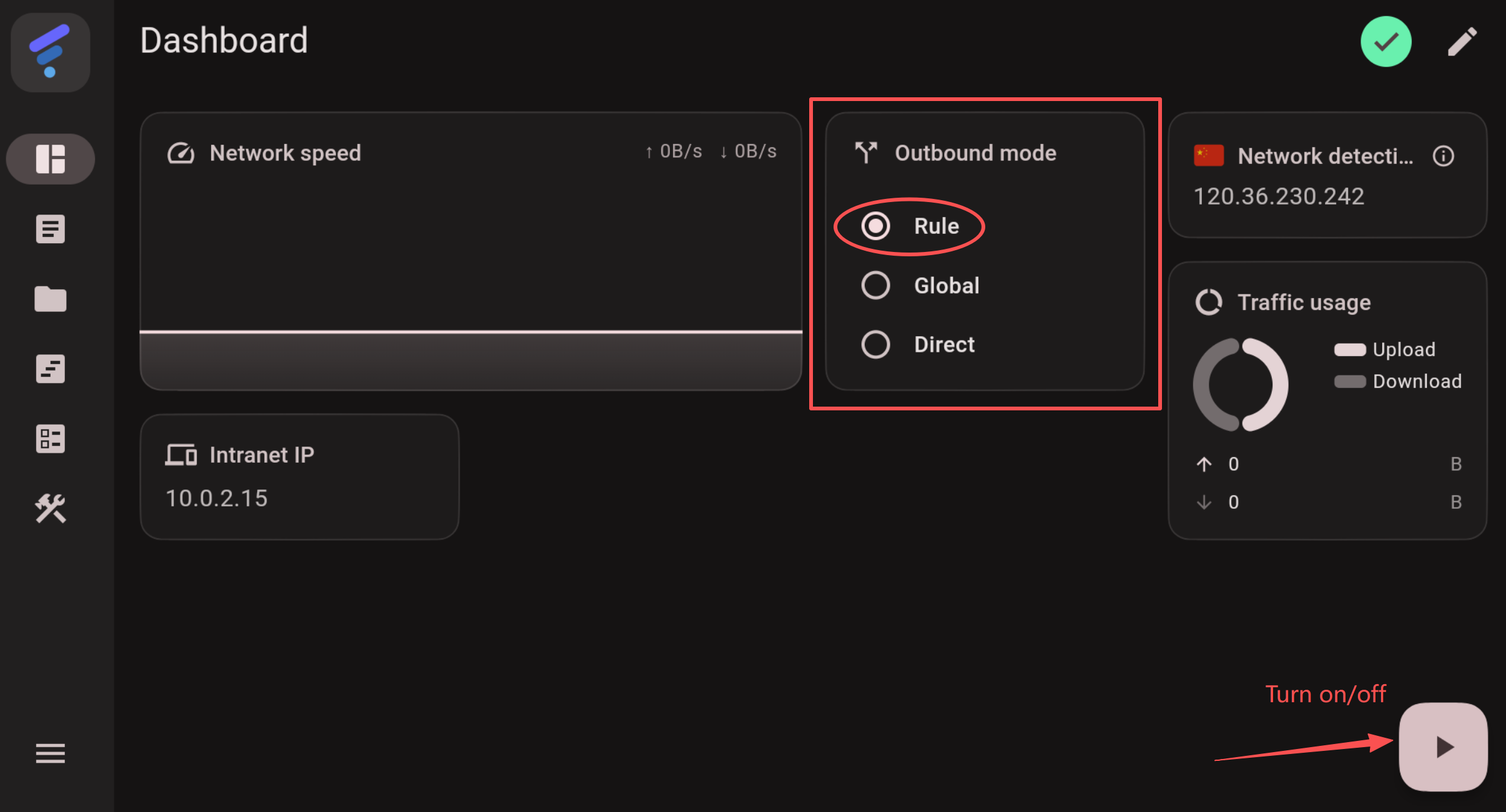 Start Proxy Service