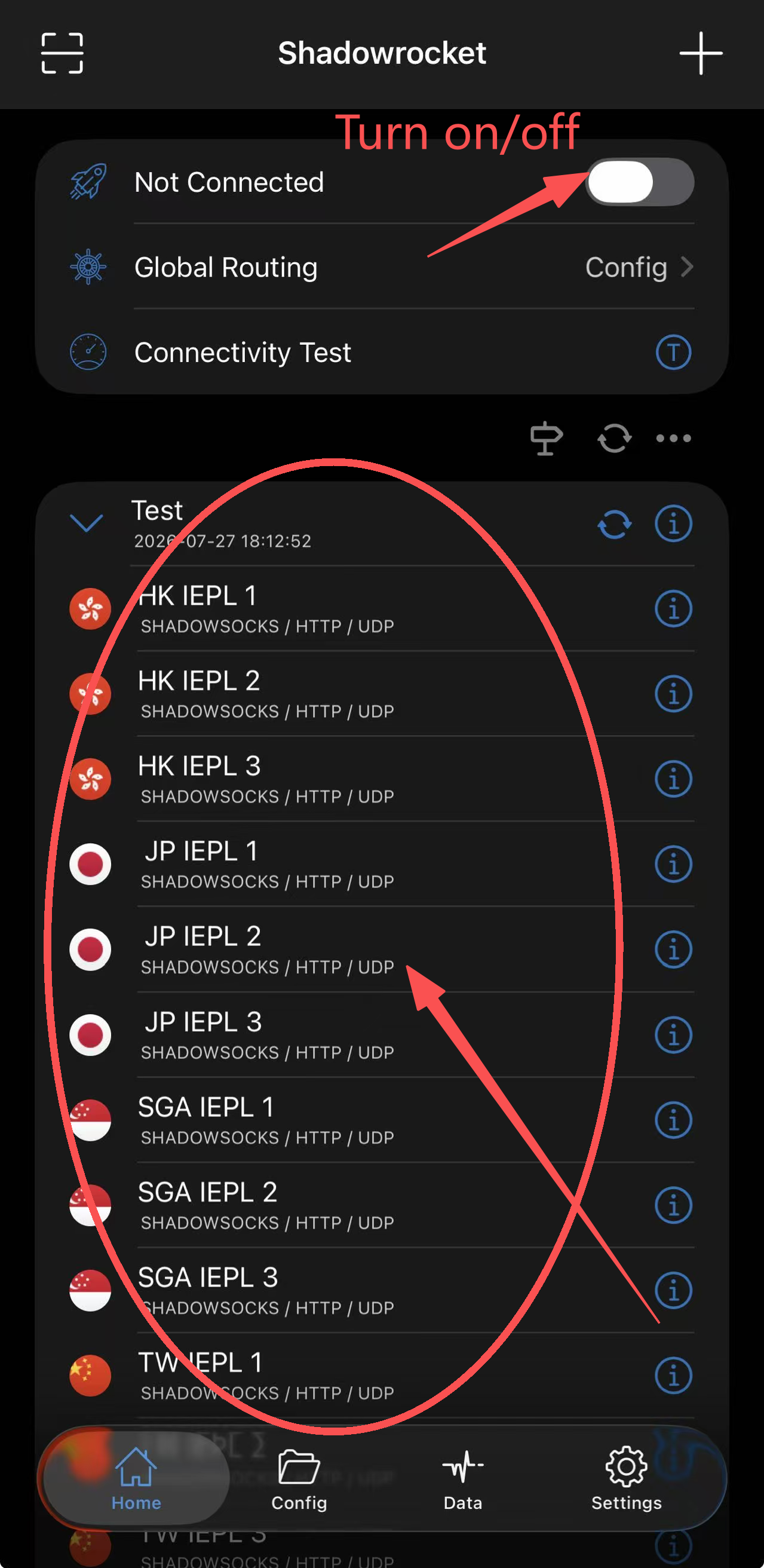 Node Selection Example